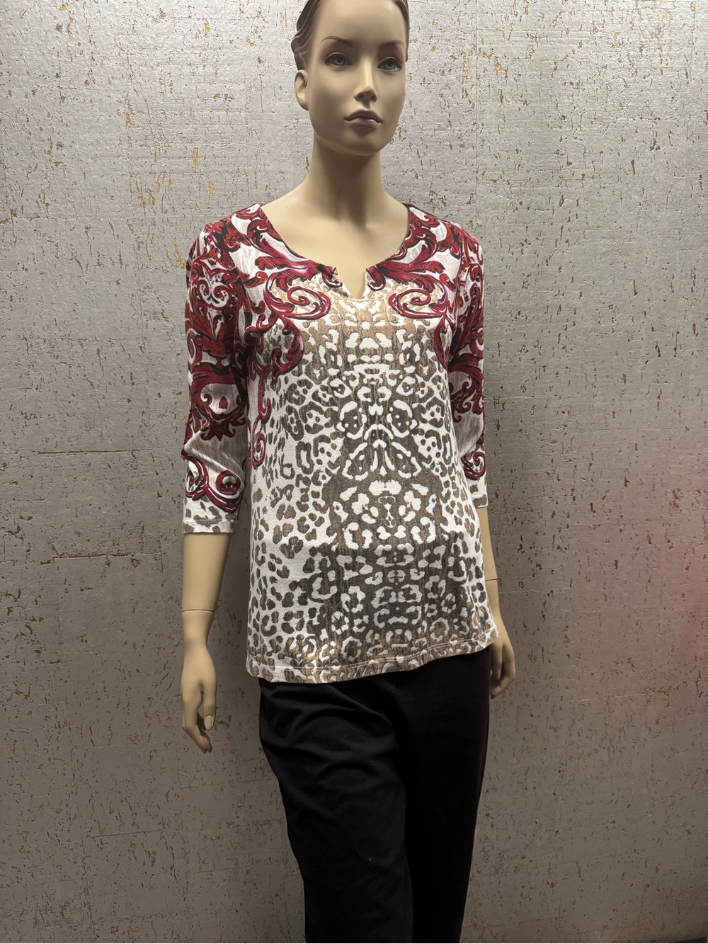 Chico's Split-Neck Tunic Top